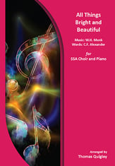 All Things Bright and Beautiful SSA choral sheet music cover